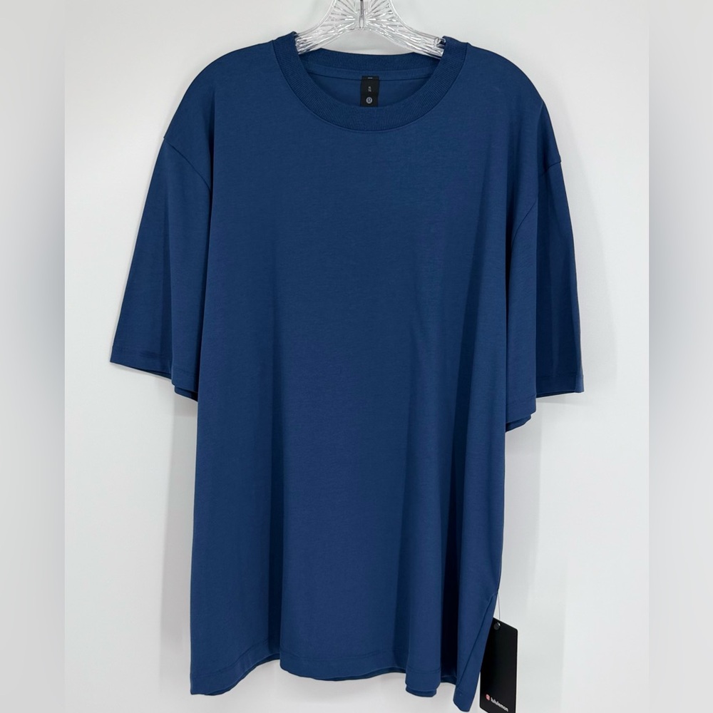 NWT Lululemon Men's Heavyweight Blue T-Shirt Sz XL
